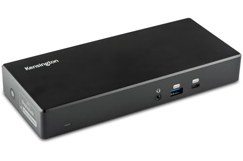 Kensington SD4780P Displaylink USB-C Docking Station for Windows, MacBooks ane Surface – Dual 4K Video, 100W PD (K33620NA)