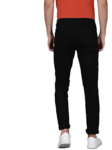 Image of Lawson Mens Plain Slim Fit Black Jeans