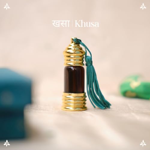 Image of Boond Fragrances Khusa Vetiver Attar | Fresh And Soothing Fragrance of Vetiver Grass| GI Tagged | Unisex Organic Perfume-6ml