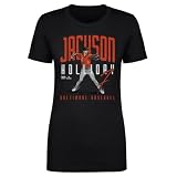 500 LEVEL Jackson Holliday Shirt for Women - Jackson Holliday Baltimore Player Name WHT (Black, Small)