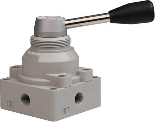PRO SOURCE Rotary Lever Air Control Valve: 4-way, 2-Position, 1/4