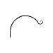 Panacea Curved Hook 7 " Wrought Iron Black