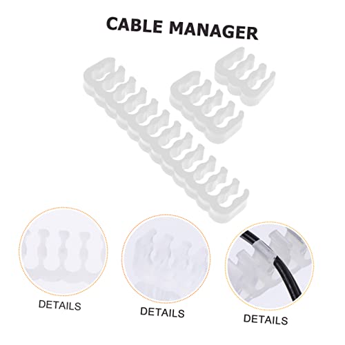 jojofuny 72 piezas Clip para cable para computadora Organizador de pin de placa madre Abrazadera kit para gestión de energía GPU miniatura 4