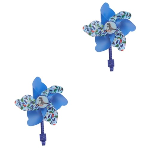 ibasenice 2 Piezas Juguete Molino de Viento Scooters para Toys Bicicleta patinetas Molinillo de Bicicleta portátil Molinillo de Manillar de Bicicleta el plastico Blue