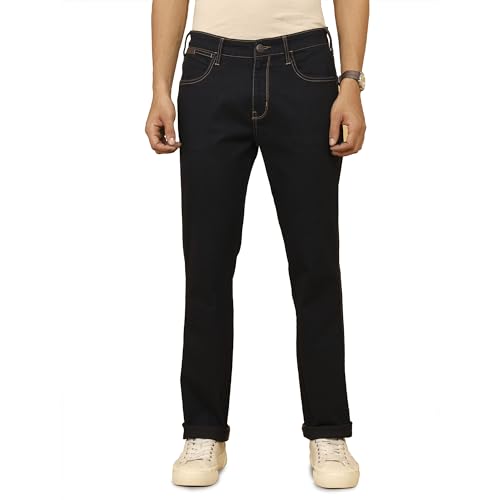Image of Wrangler Men's Blue Straight Fit High Rise Pants