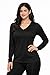 Opna Women's Long Sleeve Athletic Shirts – Moisture Wicking Dry Fit Workout Tops BLACK-XL