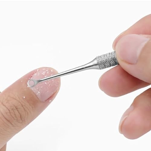 2-in-1 Manicure Cuticle Pusher Tool Stainless Steel Durable Pedicure Manicure Tools for Fingernails Toenails - Image 5