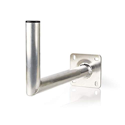 Ex-Pro Aluminium L Shaped Wall Bracket Mount for Satellite Dish SAT Antenna Aerial Wall Distance 45cm for Max Dish Size 100cm