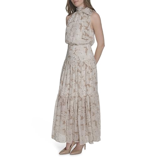 Robe longue chic Tommy Hilfiger sans manches pour cérémonie et cocktail d'été - 3