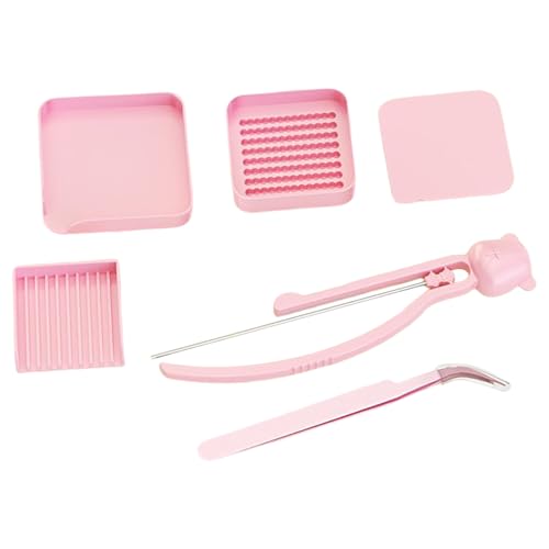 Beads - Pinzas de clasificación de cuentas de 7.09 pulgadas | Kit de mini cuentas fusibles ABS - Kit de pinzas ergonómicas antideslizantes con bandeja para organización de manualidades de