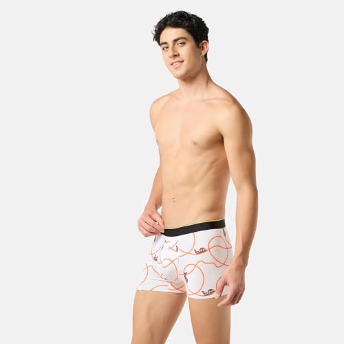Image of Bummer Printed Micro Modal Trunks Underwear for Men - Ultra Soft & Breathable, 3 Times Softer Than Cotton, Anti-Bacterial, Stretchable for Ultimate Comfort & Style, Pack of 1 (A Shark Tank Product)