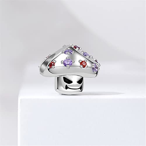 Image of GNOCE Witch Cauldron Pendant Charm,S925 Sterling Silver with Ruby Gemstones Dangle Charms Bead For Bracelets /Necklace Jewelry Gift For Women Girls Wife Daughter