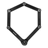 TRELOCK FS 580/90 TORO Faltschloss – Länge 90 cm – Sicherheitsstufe 15 – inkl. X-Press Halter – Fach für Tracking Tag, Schwarz - 6