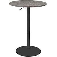 Amazon｜バーテーブル ハイ カウンター 丸型 φ60cm BT-01A 黒脚タイプ