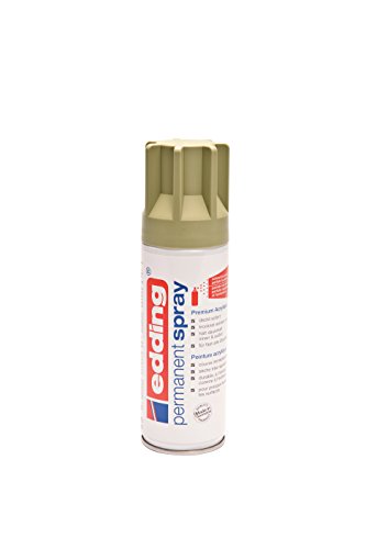 Preisvergleich Produktbild edding 5200 Permanent-Spray - kahki matt - 200 ml - Acryllack zum Lackieren und Dekorieren von Glas, Metall, Holz, Keramik, lackierb. Kunststoff, Leinwand, u. v. m. - Sprühfarbe