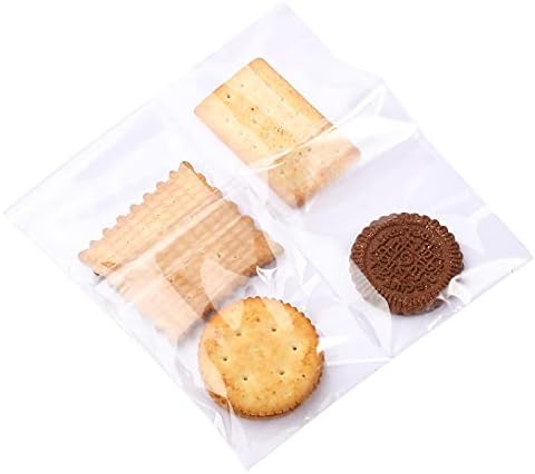 Miniatura 3 de Geyoga 480 bolsas de celofán resellables transparentes autoadhesivas para galletas de celofán para embalaje de galletas, regalos, regalos,