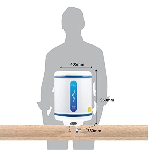 Image of HINDWARE SMART APPLIANCES Atlantic Acero Neo 25L 2KW Storage Water Heater| SS Tank | 3 Star BEE Rating| White & Blue