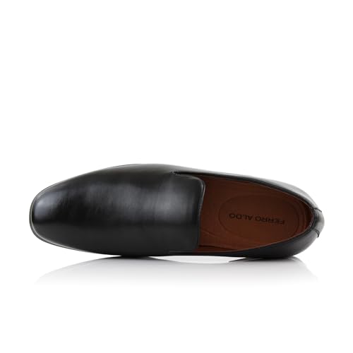 Image of Ferro Aldo Men's Dress Loafer Collection | Modern & Classic Slip-On Styles | Available in Suede, Woven, and Wholecut