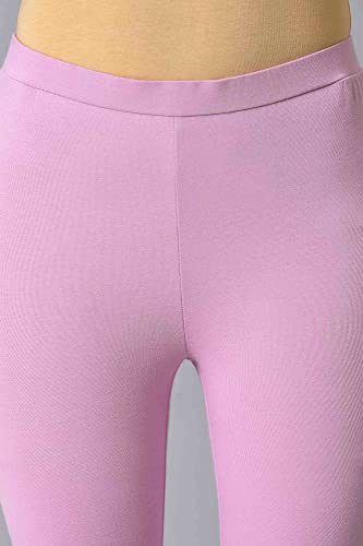 Image of W for Woman Women's Regular Fit High Rise Coral Cotton Jersey Tights