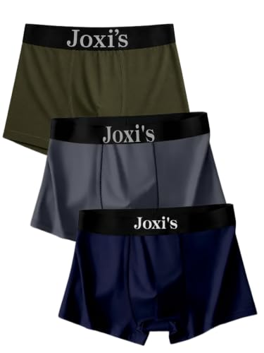Image of Joxi's Men's Comfortable Cotton Blend Trunks Pack of 3 | Soft Stretch Material | Breathable Everyday Wear