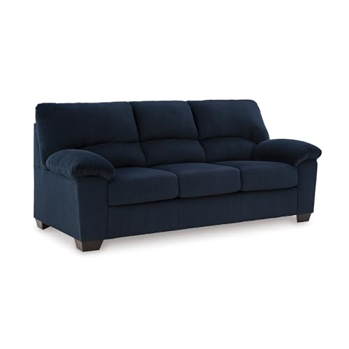 Signature Design by Ashley SimpleJoy Contemporary Sofa for Living Room, Blue