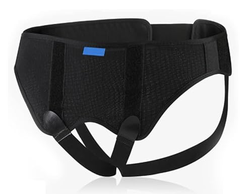 Cinturón para hernia inguinal simple o doble CUSMA, correas ajustables para la ingle, M