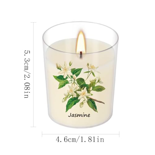 Image of Aromatherapy Candles Set - 24 Pack Scented Candles with 12 Natural Fragrances, Votive Candles in Clear Plastic Jars for Home Decor, Stress Relief, Sleep, Ideal Gift for Women,Mother's Day, Birthday.