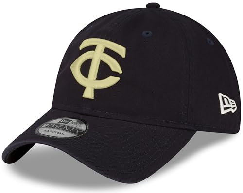 Image of New Era Unisex-Adult MLB Core Classic 9TWENTY Team Alternate 2 Adjustable Hat Cap One Size Fits All - Minnesota Twins Navy
