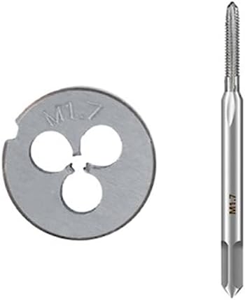 2pcs Metric Tap and Die Set for Right Hand Machine Screws, M1-M3.5 Thread Taps, Precision Tool for Metalworking, Ideal for DIY Projects (Size: M1.2x0.25, Color: A)