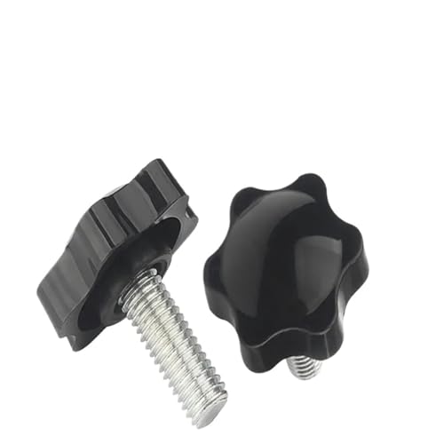 1-5pcs M4 M5 M6 M8 M10 M12 Star Male Thread Clamping Handle Bolt Bakelite Hand Knob Tightening Screw(40mm,M8 3pcs)