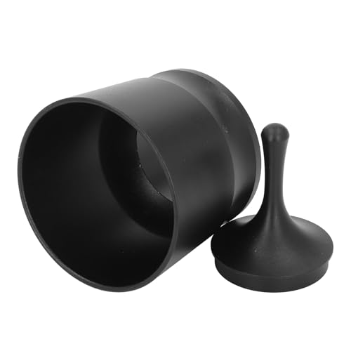 OVAQUIXI Coctelera Ciega de café de 58 Mm, Recipiente Receptor de Polvo para Expreso de Aleación de Aluminio de Gran Capacidad, para Amantes del café (BLACK)