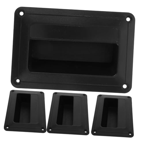 MOLUCKFU 4pcs Small Plastic Speaker Side Handle Replacement Sturdy Audio Accessories for Stage Speakers Comfortable to Install Design