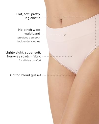 Image of Wacoal Feeling Flexible Seamless Hi Cut Panty