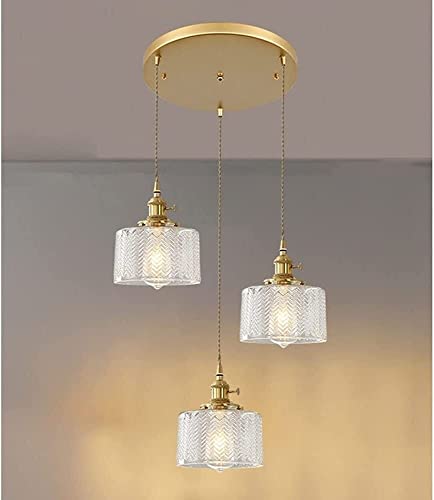 Lustre de plafond luminaire suspendu moderne en verre pour hall