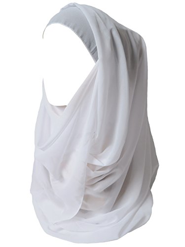 Premium Chiffon Hijab Head Scarf Shawl Wrap for Muslim Women Lightweight