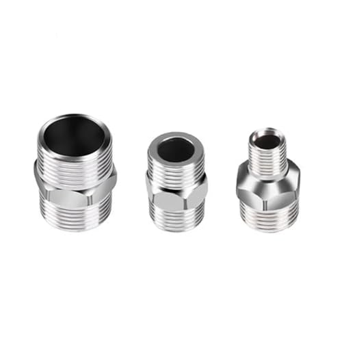 Raccord émoussé narguilé inox variable double filetage - 6