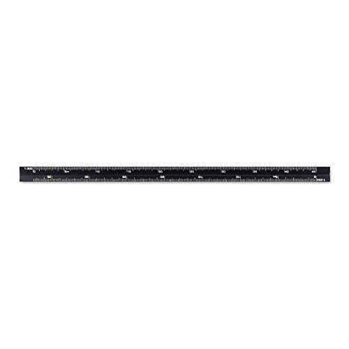 Image of Alumicolor Aluminum Architect Metric Pocket Scale, 15CM, Black