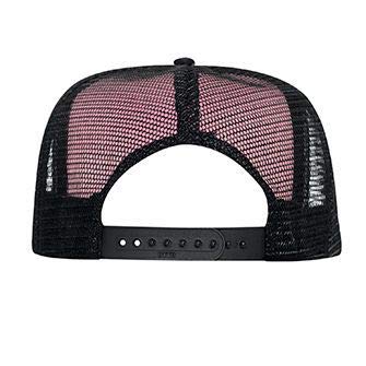 Image of OTTO Neon Polyester Foam Front 5 Panel High Crown Mesh Back Trucker Hat