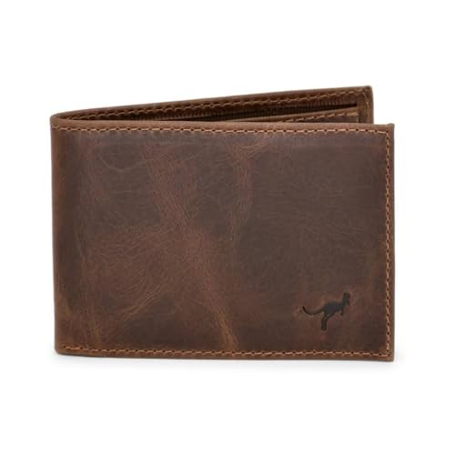 Carteira masculina slim pequena luxo couro bovino natural(marrom)