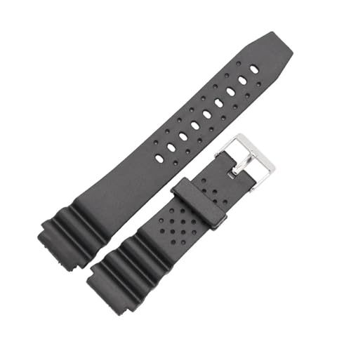 WAHRE 18mm 20mm 22mm Uhrenarmbänder Silikonkautschuk-Uhrenarmband ersetzen elektronische Handgelenk-Sportbänder(22mm)