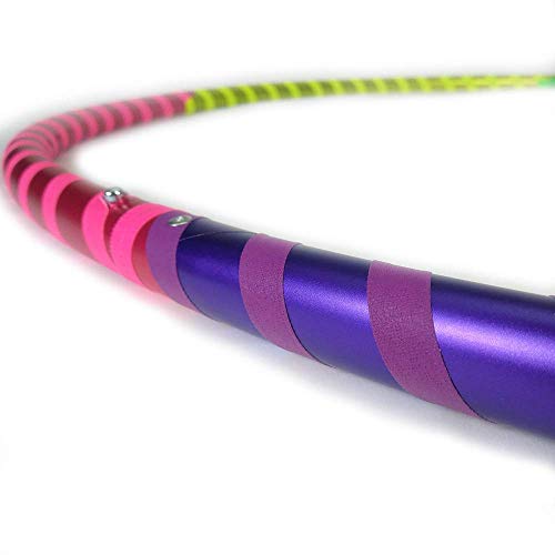 Rainbow Satin Hoop - Beginner Weighted Hoop for Exercise and Fitness - Made in USA