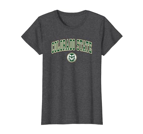 Colorado State Rams Womens Arch Over Dark Heather T-Shirt
