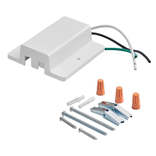 ETAWDE H Track Float Canopy Connector 3 Wire 1 Rails Spotlights Rail Strips Removable Power Box for Home Dance Shows