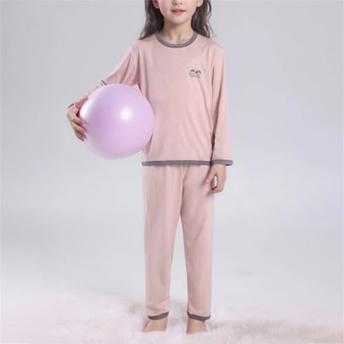 Kids Cotton Soft 𝐏ajamas Sets 2pc Boys Girls Long Sleeve Tops Pants 𝐏𝐉 Crew Neck Shirt L𝐨ungewear Sl𝐞epwear Outfits2