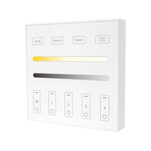 Télécommande tactile LED DIM CCT 4 zones variateur ruban 30m