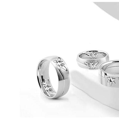 Stainless Steel Bands with Different Designs to Choose from, including Heart, Butterfly, Foot, Gold Plated Stars, Star of David or Musical Note in 6mm or 8mm widths2