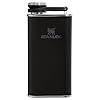 Stanley Classic Easy Fill Wide Mouth Flask 8 oz | Leakproof Hip Flask | Hinge Connected Never Lose Cap | Insulated Stainless Steel Liquor Container | BPA-Free | Hammertone Black