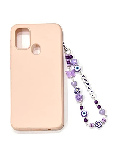 Heddz Lilac Personalized & Customized Anti- lost Colorful Phone Charm Phone Chain | Handmade Phone Bracelet, Keychain and Cell Phone Accessories for Women and Girls