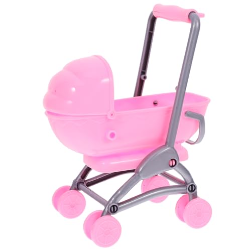 GALPADA Doll Stroller Für Junge Mädchen Mini Puppenwagen Spielzeug Für Jahre Alte Mädchen Leichter Und Kompakter Buggy Für Puppenhaus Fördert Hand-Auge-koordination Und Wahrnehmung