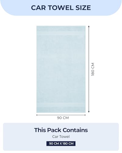 Image of Monte Carlo Red Solid 340 GSM FS 1 Car Towel (Width 90 CM X Length 180 CM) 3